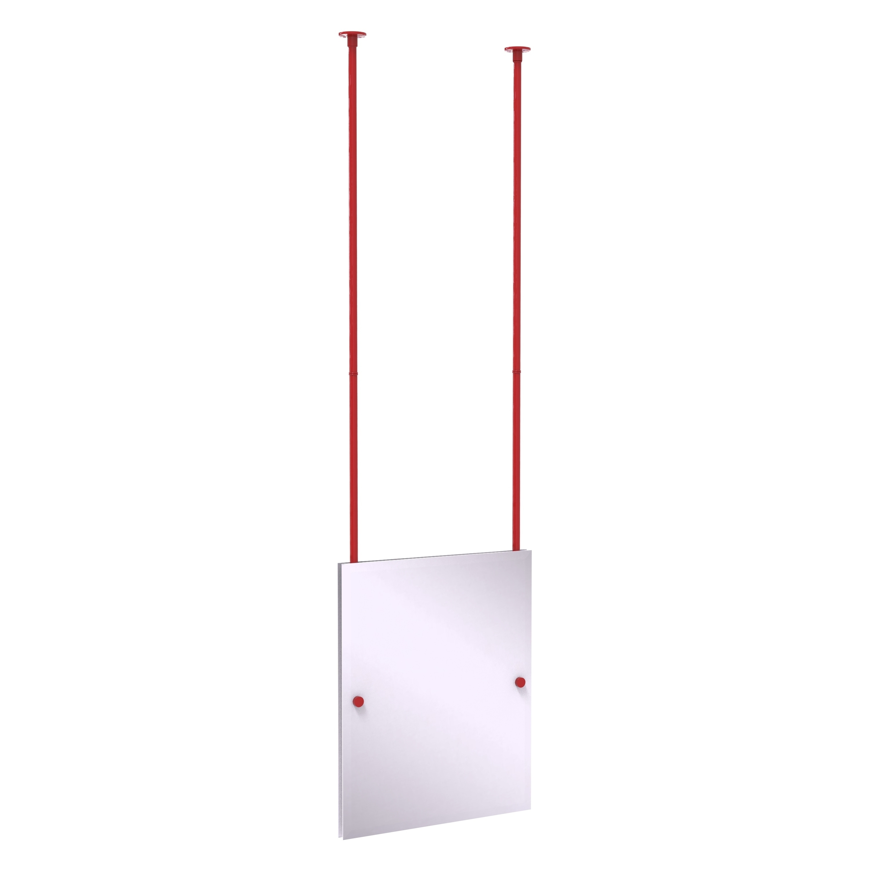 Allied Brass Frameless Rectangle Ceiling Hung Mirror