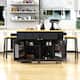 Option Black-Single Kitchen Island