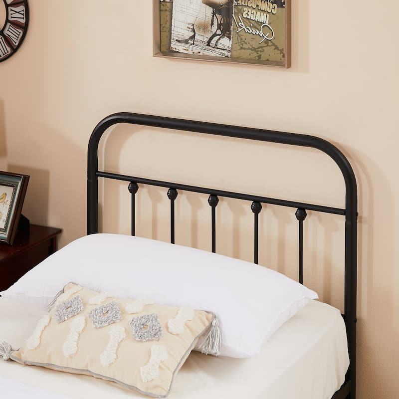 Javlergo Modern Platform Bed Frame Twin/Full/Queen/King Size Metal Bed with Headboard and Footboard