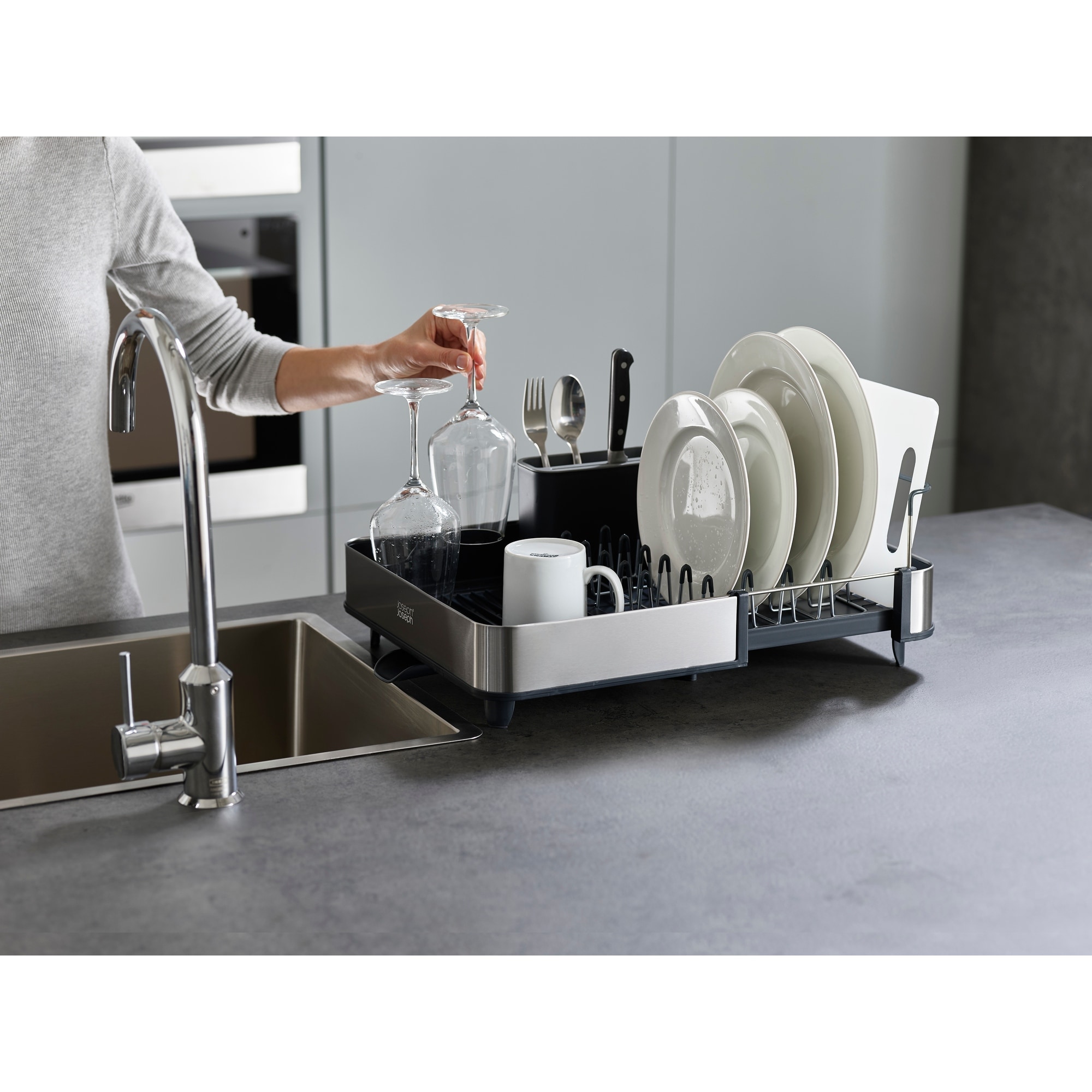 Joseph Joseph Extend Steel Dish Rack - Picture 7 of 10