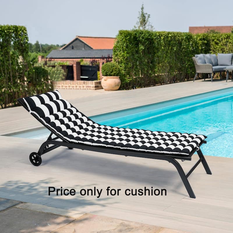 2PCS Outdoor Lounge Chair Cushion