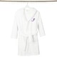 preview thumbnail 80 of 78, Sweet Kids 100% Polyester SUPER PLUSH Double Brushed Hooded Bathrobe with Purple Script Monogram