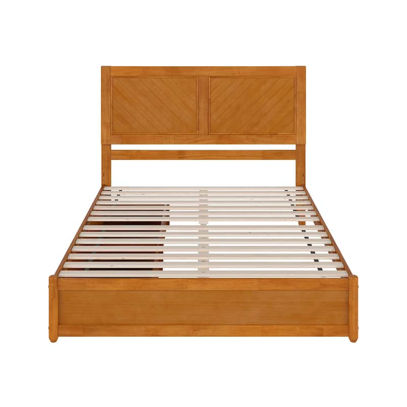 Clayton Platform Bed with Panel Footboard and Storage Drawers