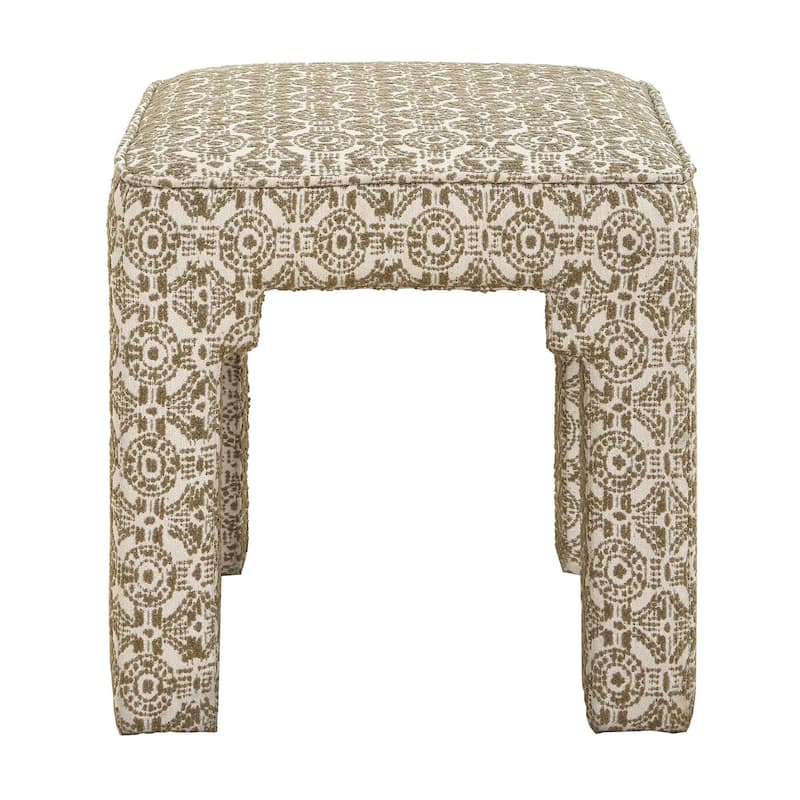 Uttermost Satoria Upholstered Small Bench - 18" W x 18" H x 18" D