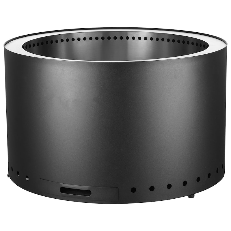 Stainless Steel Smokeless Fire Pit for Patio, Wood Stove - 17x27