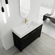preview thumbnail 5 of 76, Plywood Freestanding Bathroom Vanity in Black Chestnut with Integrated Resin Sink