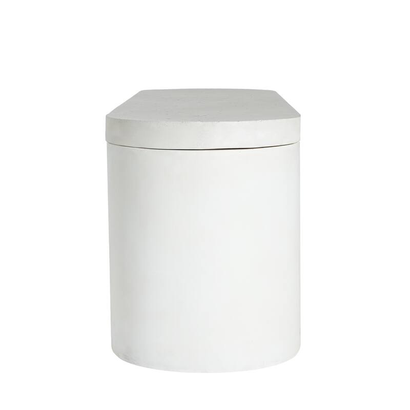 Christopher Knight Home - Lior Outdoor Terrazzo White Concrete Dining Bench