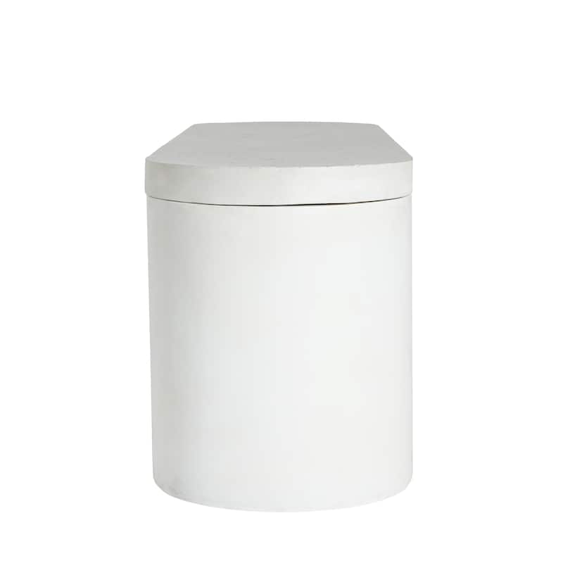 Christopher Knight Home - Vireo Terrazzo White Concrete Patio Dining Table with Bench