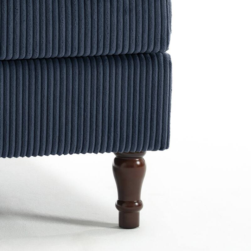 UIXE Corduroy Modular Corner Sofa Lounge Corner Arm Chair