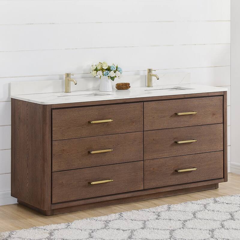 Miseno MV-NM-706572 Porto 72" Free Standing Double Basin Vanity Set