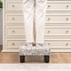 preview thumbnail 33 of 91, Adeco Ottoman Upholstered Fabric Footrest Pet Steps Dog Stair Stool