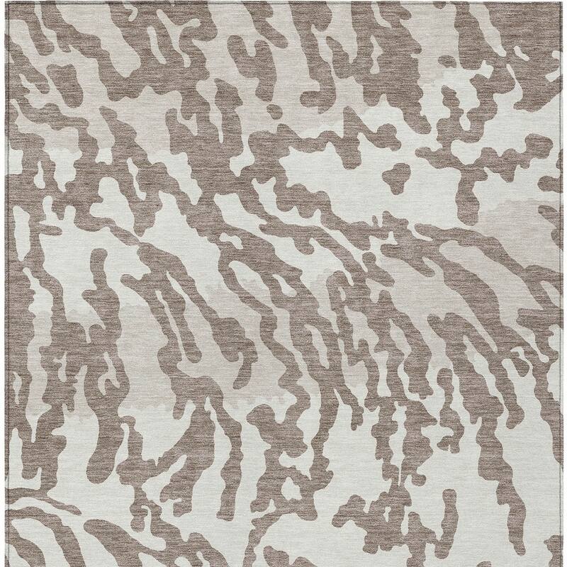 HomeRoots Animal Print Transitional Rectangle Outdoor Rug