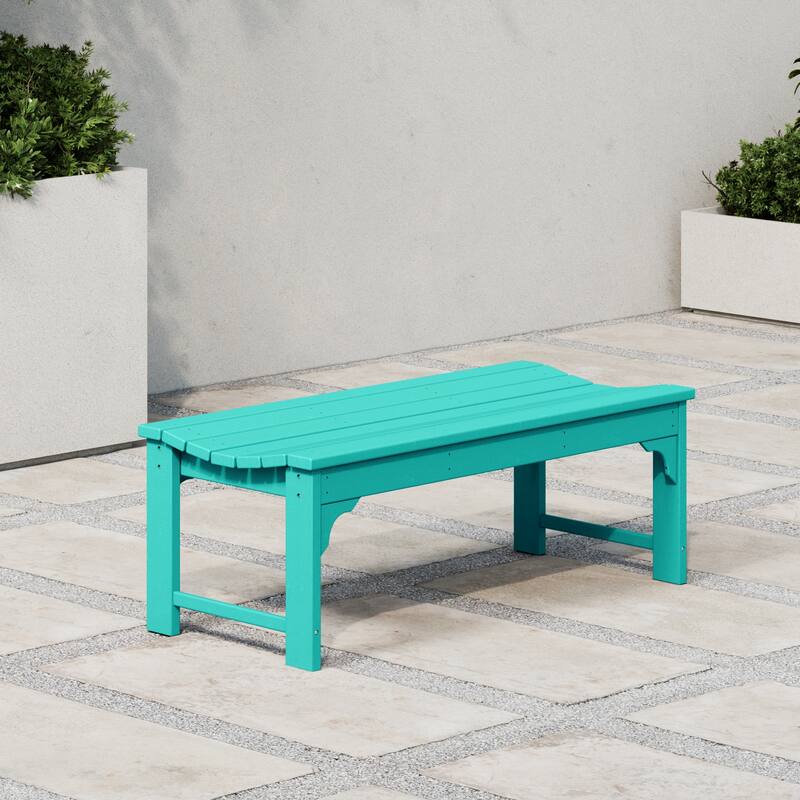 Polytrends Laguna Hdpe All Weather Outdoor Patio 48" Bench