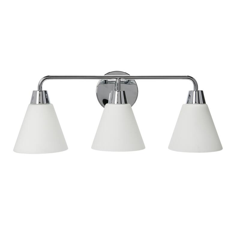 Robert Stevenson Lighting Brody - Metal and Frosted Glass Vanity Light
