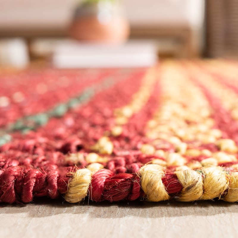 SAFAVIEH Handmade Natural Fiber Alyvia Stripe Jute Rug