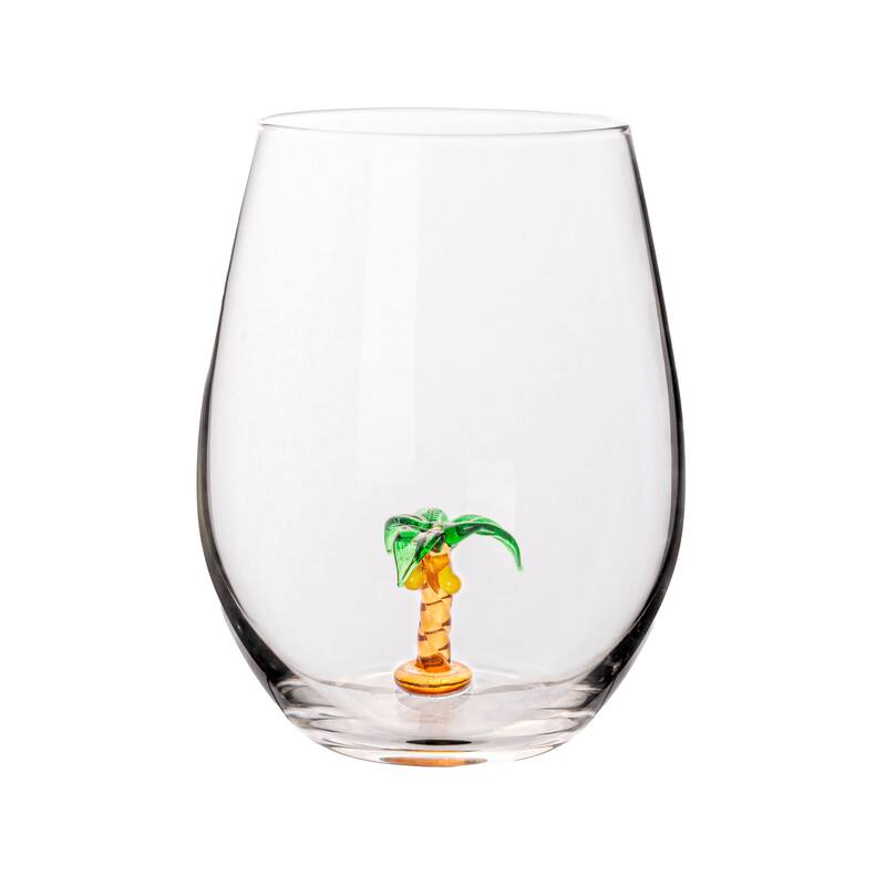Stemless Wine Glass Set - 3.5"L x 3.5"W x 4.8"H