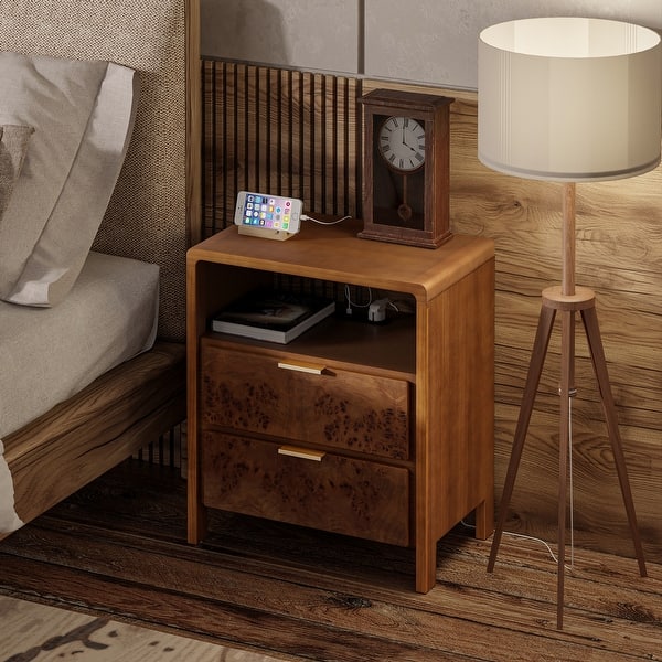 Wood Nightstand