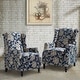 preview thumbnail 55 of 88, Damaris Comfy Recliner for Bedroom Set of 2 with wingback by HULALA HOME GARDEN