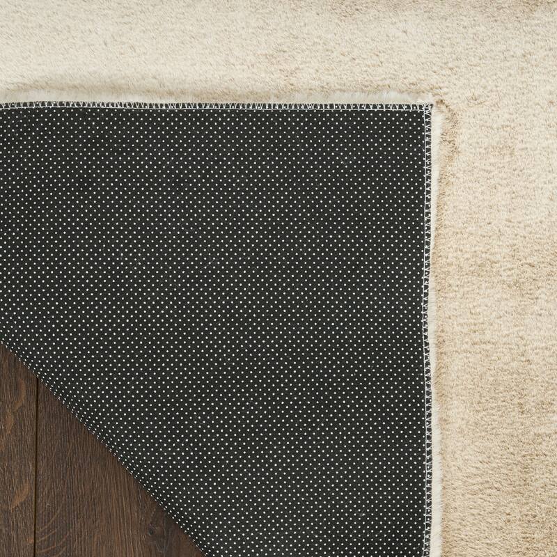 Nourison Soft Plush Faux Fur Indoor only Solid Area Rug