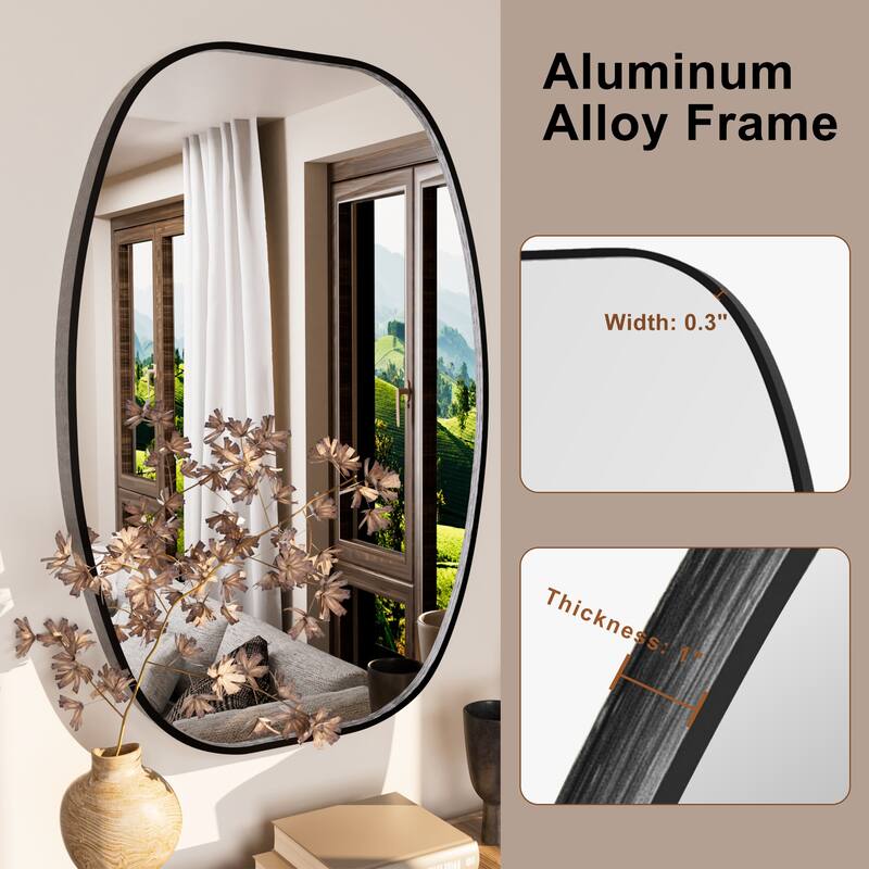 Oval Wall Mirror Bathroom Mirror for Over Sink