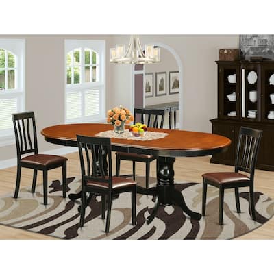 Victorian Dinette Set - Vintage Table & Chairs - 8 Person Dining Room Set - Solid Wood Furniture