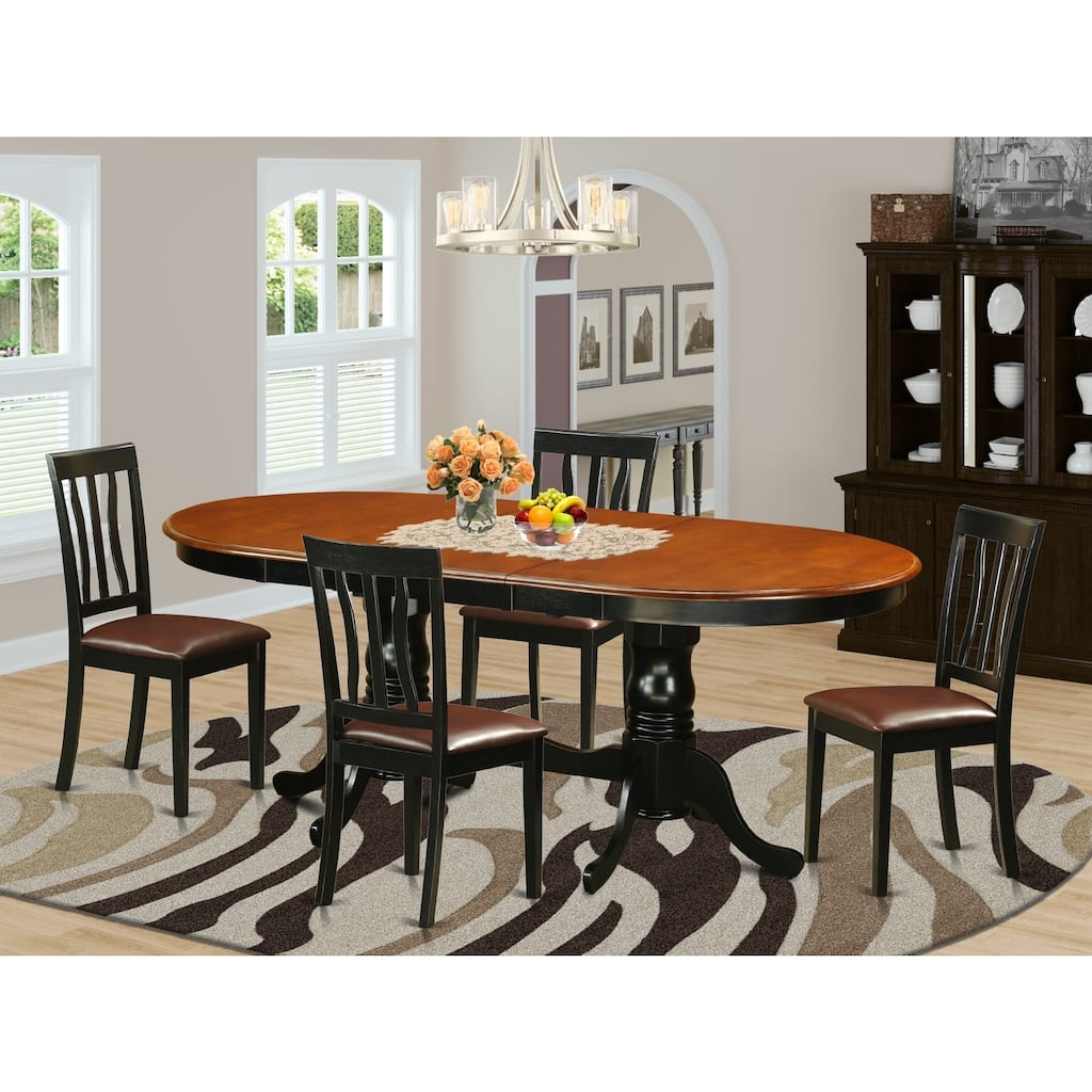 Victorian Dinette Set - Vintage Table & Chairs - 8 Person Dining Room Set - Solid Wood Furniture