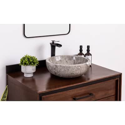 Natural Stone Vessel Bathroom Sink - Isidro Goleta Marble