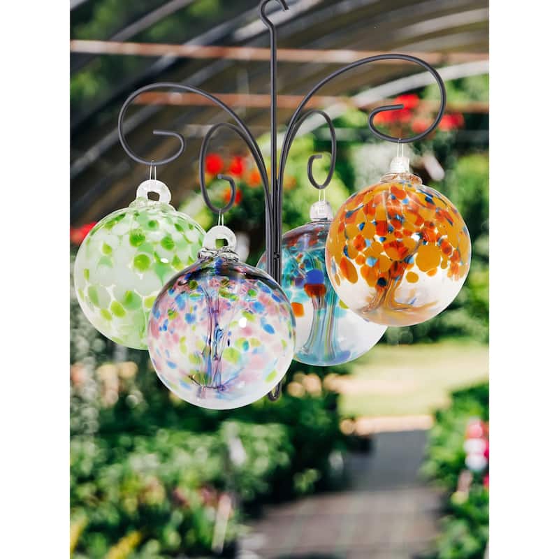 Tree of Life - Devotion Hand Blown Art Glass Ornament-6"D - 6 inch