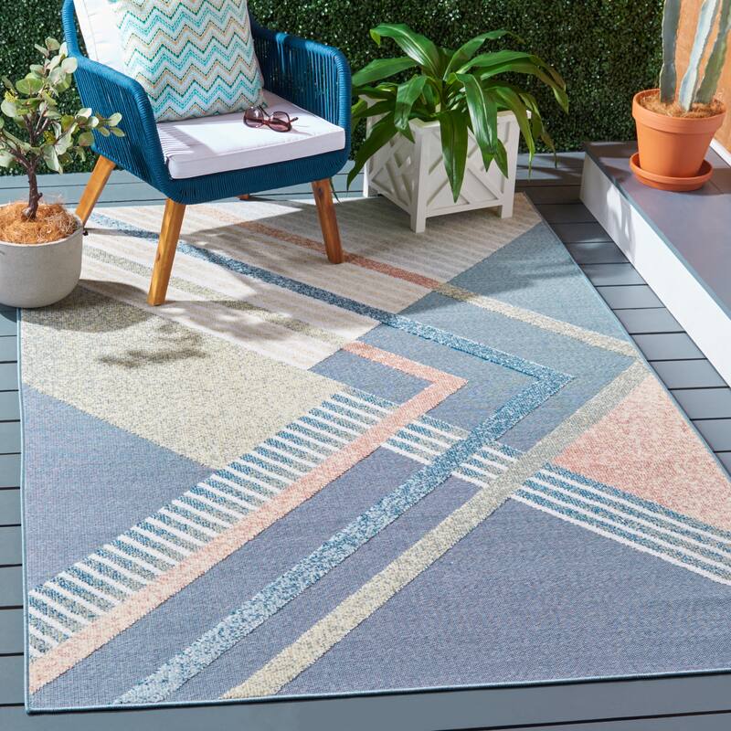 SAFAVIEH Sarasota Rista Indoor/ Outdoor Waterproof Patio Backyard Rug