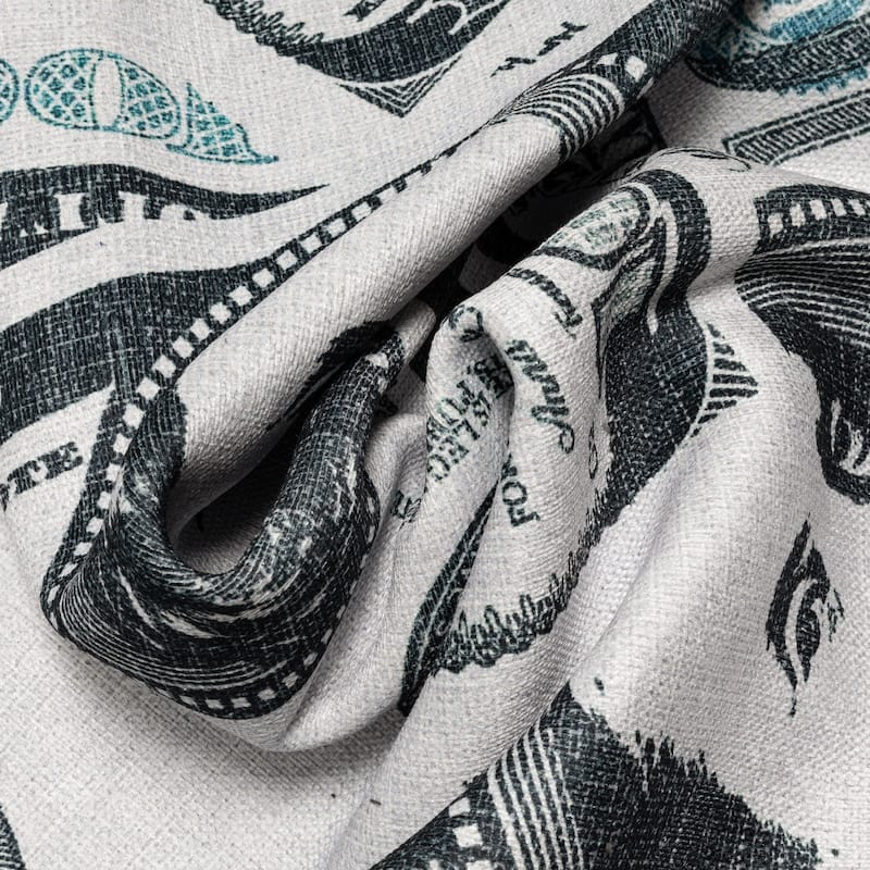 Well Woven Money Dollar Stacked Modern Machine Washable Area Rug