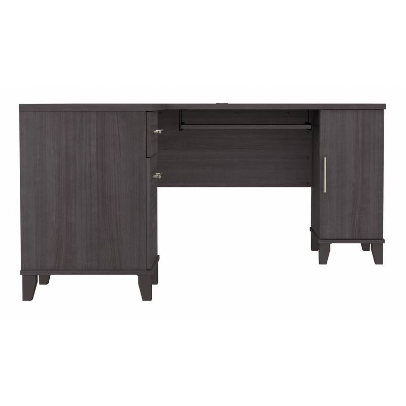 Bush Furniture Somerset 60W L Shaped Desk with Drawers and Storage