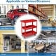 preview thumbnail 5 of 21, 3-Tier Rolling Tool Cart for Garage and Workshop Use