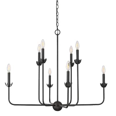 Millennium Lighting 29708 Freesia 8 Light 34" Wide Taper Candle Style