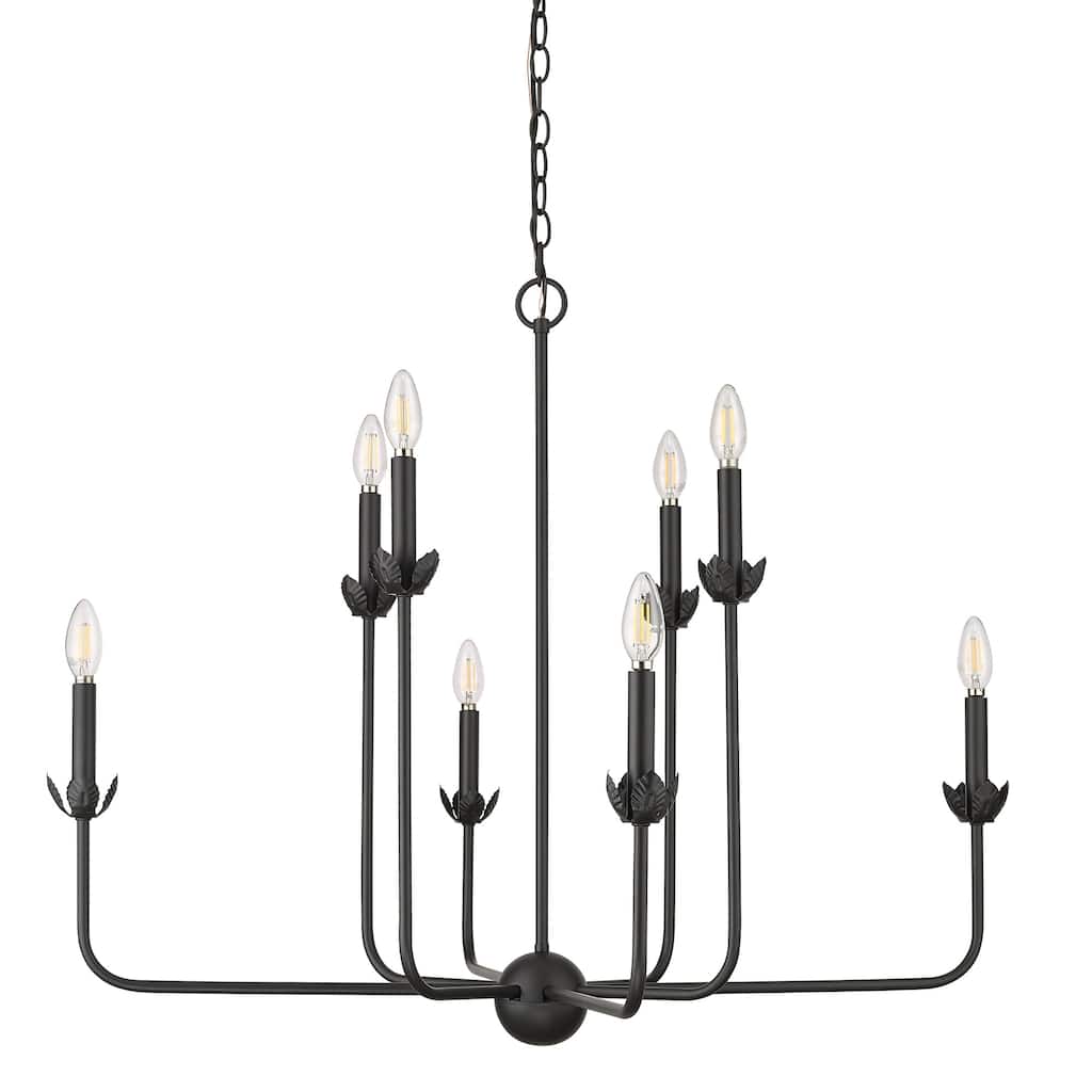 Millennium Lighting 29708 Freesia 8 Light 34" Wide Taper Candle Style