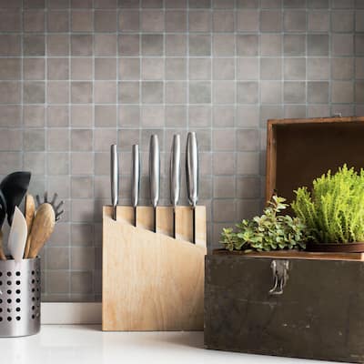 Merola Tile Laverton Taco Gris 1-5/8" x 1-5/8" Porcelain Floor and Wall Tile