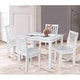 preview thumbnail 6 of 22, Juvenile Mission Table and Chair Set - 3 Piece White 5 Piece Set