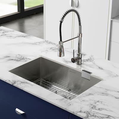 Tourner 27 x 19 Stainless Steel, Single Basin, Undermount Kitchen Sink