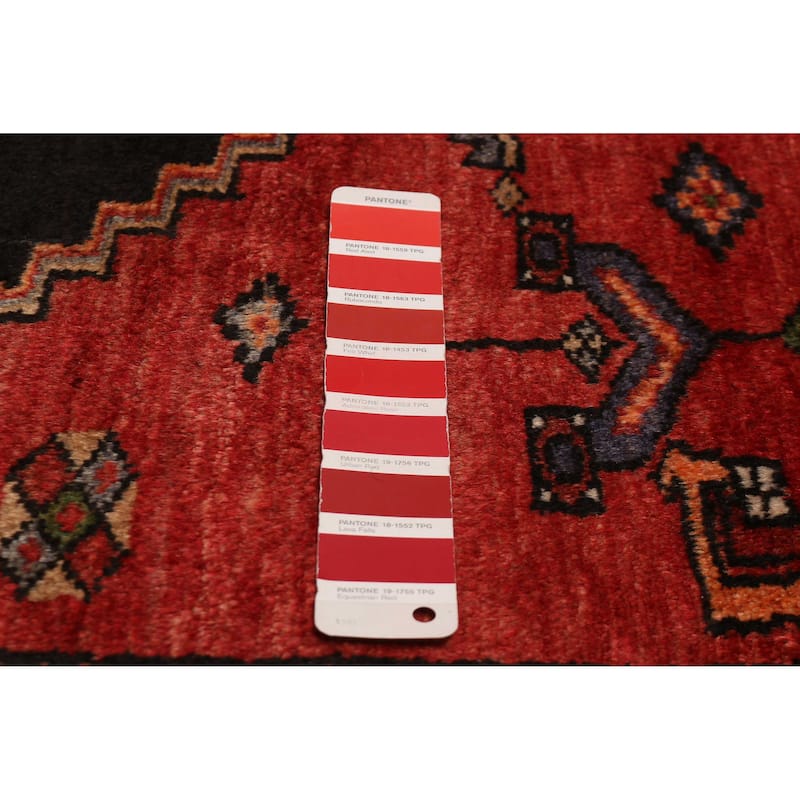 ECARPETGALLERY Hand-knotted Andelz Red Wool Rug - 4'3 x 6'11