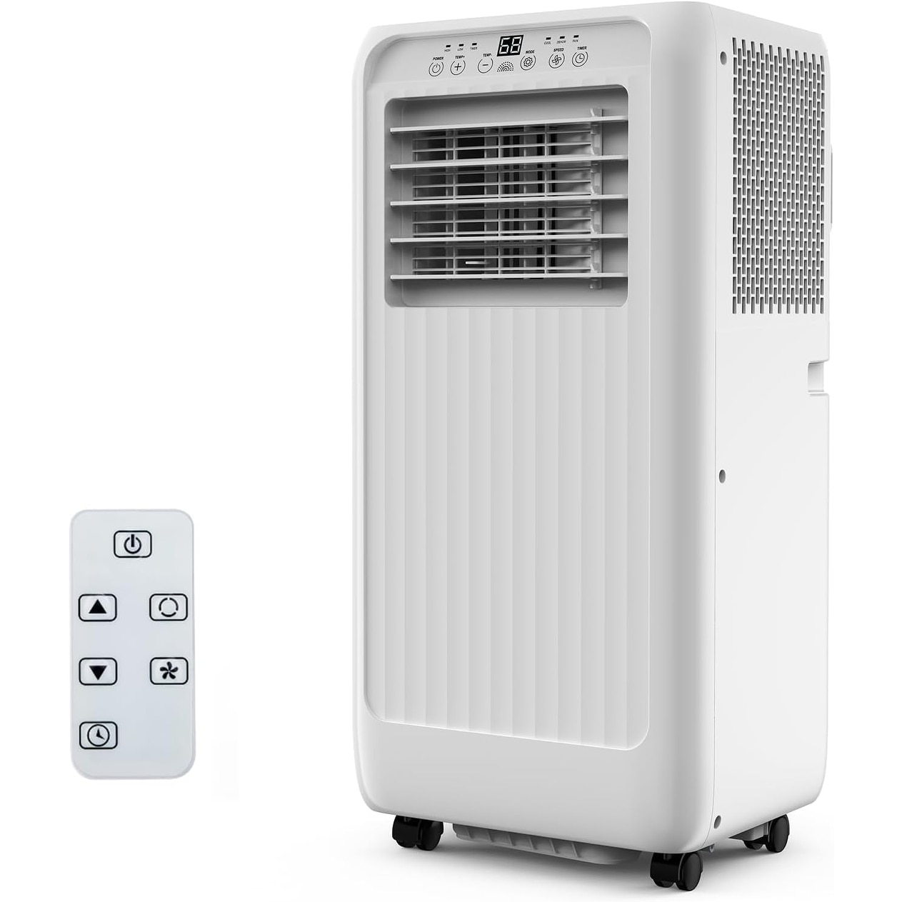 Air Conditioners 8000 BTU Portable AC with 3 In 1 Cooling Fan and Dehumidifier Quiet 54dB Operation Portable Design
