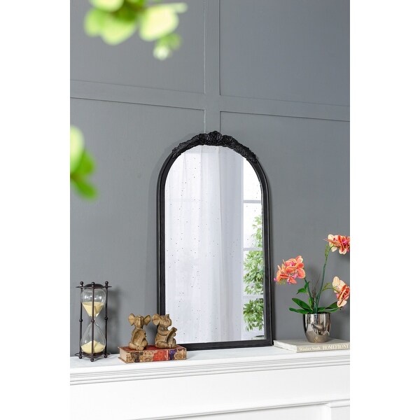 Hand Carved Rose Antique Mirror Frame - Bed Bath & Beyond - 43010250
