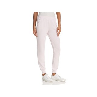 reebok women's polar fleece striped jogger pants