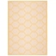 preview thumbnail 33 of 104, SAFAVIEH Courtyard Charleen Indoor/ Outdoor Waterproof Patio Backyard Rug 4' x 5'7" - Beige/Yellow