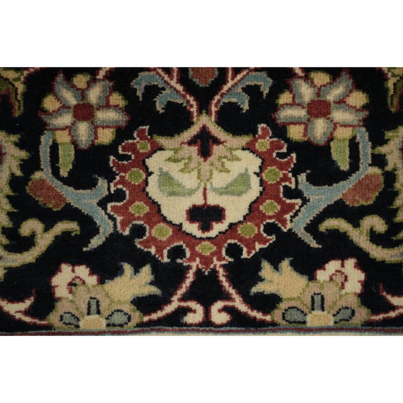 Hand Knotted Oriental 100% Wool Carpet Traditional All-Over Red Tabriz Area Rug - 9' 11'' X 8' 0''