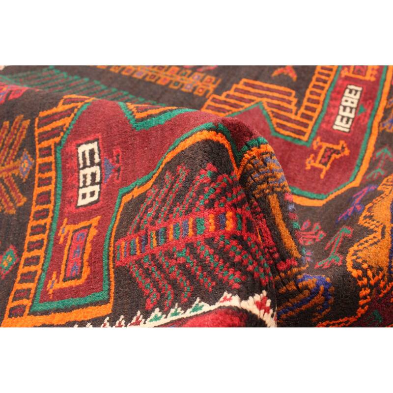 ECARPETGALLERY Hand-knotted Teimani Dark Grey Wool Rug - 2'6 x 3'11