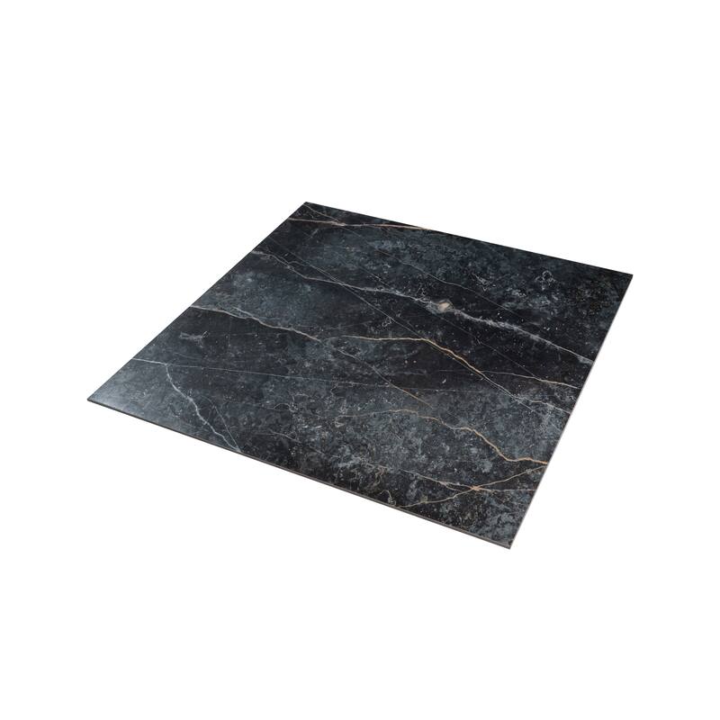 Apollo tile 32" x 32" Pinnacle Matte Midnight Gray with Burnt Amber Porcelain Tile (13.78 sq ft/case) - 2 Pack