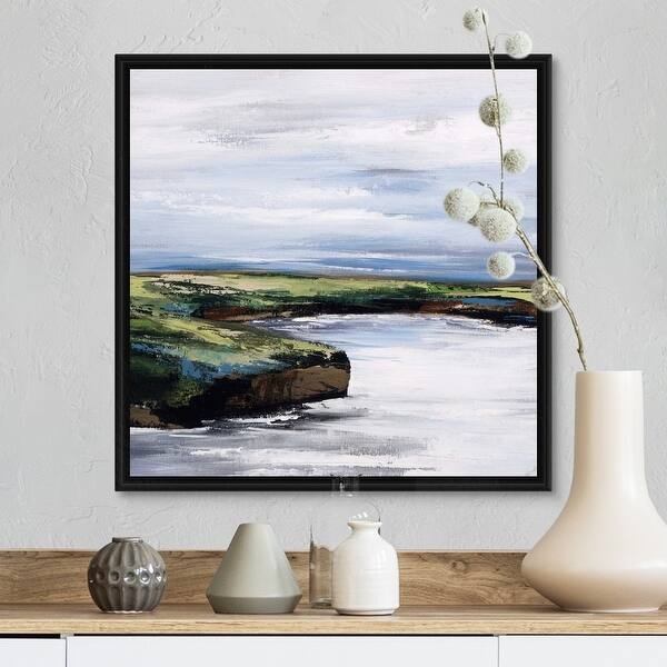 Shop Upon Arrival I Black Float Frame Canvas Art Overstock 31207075