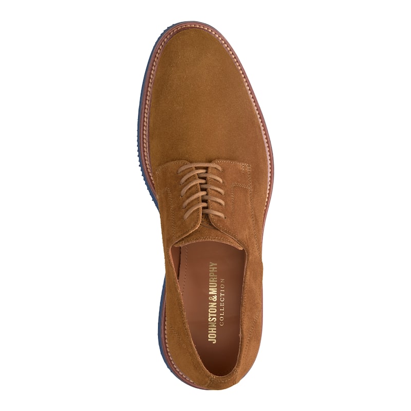 Johnston & Murphy Men's Jenson Plain Toe - Snuff European Suede - 11