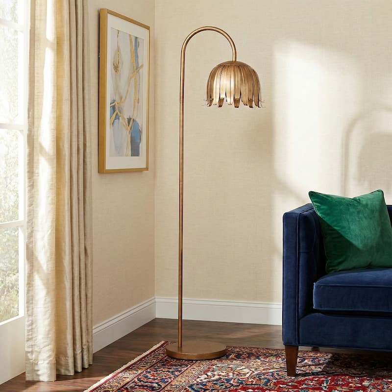 Acroma 60.88" Arched Steel Dimmable Floor Lamp - N/A