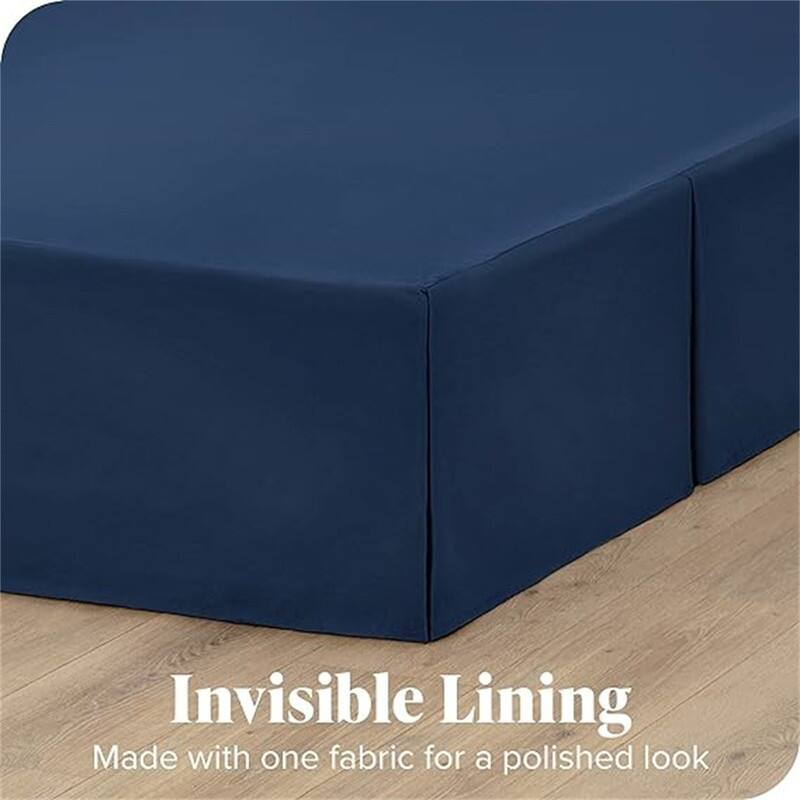 Pleated bed skirt