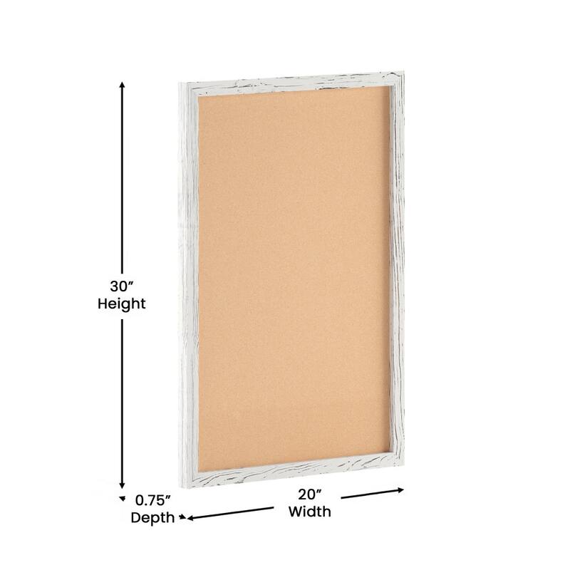 Commercial Wall Mount Cork Board with Wooden Push Pins